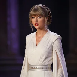 taylor swift as princess leia in star wars by louis rhead