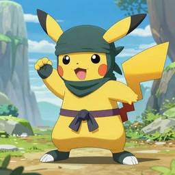 a cartoon of a Pokemon ninja