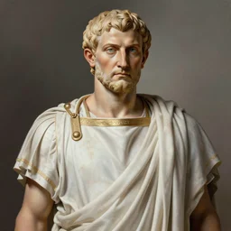 gaius julius caesar wearing a toga, portrait, highly detailed, digital painting, trending on artstation, concept art, sharp focus, illustration, art by artgerm and greg rutkowski and magali villeneuve