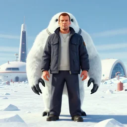 niko belic from grand theft auto iv creature monster john carpenter by stanley artgerm lau, polar explorer, antarctic station, antarctica, wlop, the thing alien assimilation, metamorphose, movie the thing by john carpenter, rossdraws, frank frazetta, andrei riabovitchev, marc simonetti