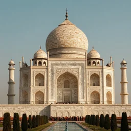 the taj mahal made out of cubes
