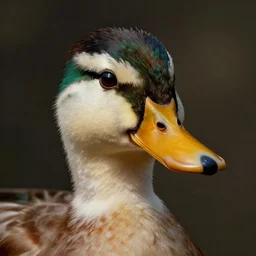photorealistic portrait of a duck as human, inspired by donald fauntleroy duck, feroflex portrait photography photorealistic, studio lighting, ektachrome, intricate, face details, ultradetails, beautiful face, artstation