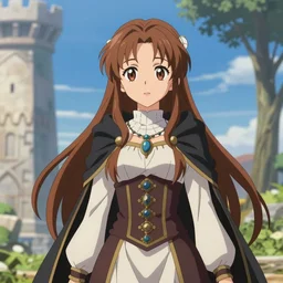 beautiful medieval anime girl