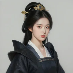 portrait painting of a stunning queen of ravens, artstation, mymodernmet, by sangsoo jeong, by soey milk, by brad kunkle, by amir ershadi, by ben enwonwu, by alphonse mucha, gold foil aureola, iridescent feathers, divine, saint