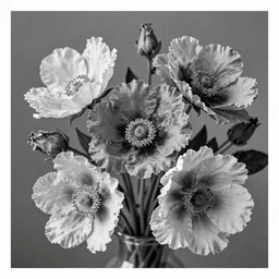 monochrome flowers by james jean