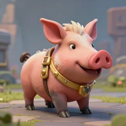 portraut of the hog rider from the game clash royale in real life, real image, video games in real life, 4 k, trending
