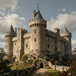 medieval castle, by charles ephraim burchfield