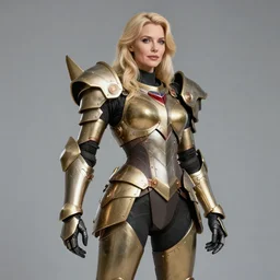 studio portrait of lawful good colorful female holy mecha paladin absurdly beautiful, elegant, mature blonde gravure idol transfigured, ultrafine hyperrealistic detailed face illustration by kim jung gi, highly detailed faces, intricate linework, sharp focus, bright colors, matte, octopath traveler, unreal engine 5 highly rendered, global illumination, radiant light, intricate environment