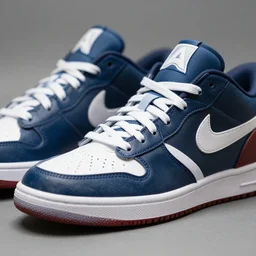 close up product still of The New Captain America Nike sneakers, 4k
