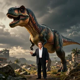 Danny Devito in the CGI to look like a dinosaur