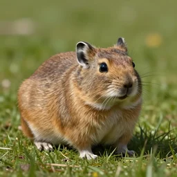 close - up shot of dwarf fat - tailed jerboa, in the green field, from the game pathologic 2, highly detailed, sharp focus, matte painting, by isaac levitan and asher brown durand,
