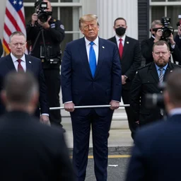 news footage of Donald Trump being arrested, heavy action