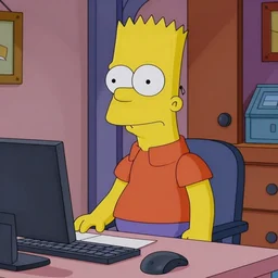 A still of Bart Simpson in The Office (2005)