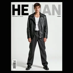 he - man inspired fashion. centerfold fashion magazine. 9 0's. whole body picture