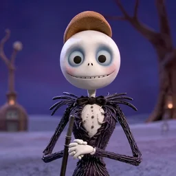 a still of david lynch in the nightmare before christmas ( 1 9 9 3 ), claymation, 4 k, hi - res