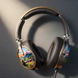 listening to headphones by disney concept artists, blunt borders, rule of thirds