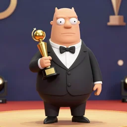 photorealistic beavis and butt - head posing at an award ceremony