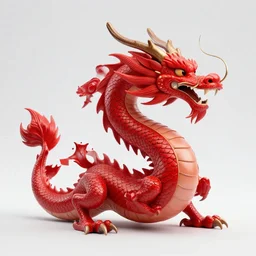 majestic red dragon in photography section