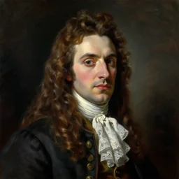 portrait of Cyrano de Bergerac, dramatic, high contrast, theatrical, lumnious, cinematic lights, oil canvas by Virginia Frances Sterrett
