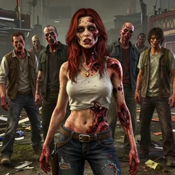 highly detailed portrait female rotting zombie garbadge men in gta v, horrible rotting flesh, stephen bliss, unreal engine, fantasy art by greg rutkowski, loish, rhads, ferdinand knab, makoto shinkai and lois van baarle, ilya kuvshinov, rossdraws, tom bagshaw, global illumination, detailed and intricate environment