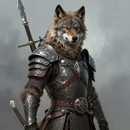 a beautiful portrait of a werewolf warrior by Greg Rutkowski trending on Artstation