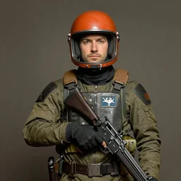 a beautiful portrait of a space bounty hunter by Norman Rockwell