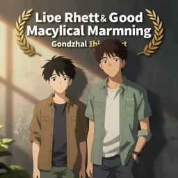 an anime depiction of rhett and link from good mythical morning