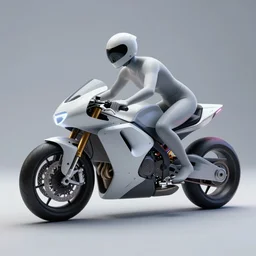 product photo of a futuristic motorcycle, asymmetric flowing strong pose minimalistic, by artgerm and greg rutkowski and marc newson and zaha hadid, alphonse mucha, samsung apple webcam, matte glossy materials, neon, three quarter view, volumetric light, detailed, octane render, midsommar