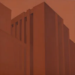 painting of architecture in the style of yuichi yokoyama, heavy, rich, smooth, jagged, 4 k, minimal, line brush