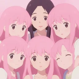 aesthetic lo - fi pastel pink anime by ghibli and wlop and rebecca sugar, perfect faces, remastered hd