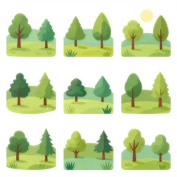 landscape vector pack - scene 5