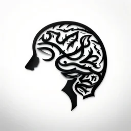a wandering mind logo, high contrast, big, simple, intricate, elegant, highly detailed, artstation, concept art, smooth, sharp focus