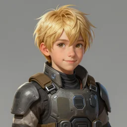 portrait of an halfling by ayami kojima, he is about 2 0 years old, polish, blonde hair, friendly, he is wearing a modern tactical gear, scifi, highly detailed portrait, digital painting, artstation, concept art, smooth, sharp foccus ilustration, artstation hq