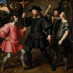 The great manipulator by Hieronymus Bosch, Desiderio Monsu and Pieter Bruegel, highly detailed oil painting, 4k, masterpiece