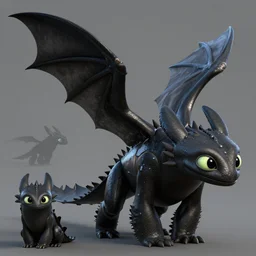Concept, 3d render sheet Dragon concept artwork character design by Disney Pixar, in the style of ‘how to train your dragon’, ‘luca’ etc, high detail, detailed feathers, textures, scales and fur, 3d render