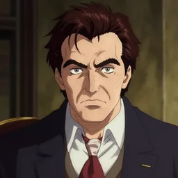 lovecraftian portrait of grumpy stephen fry, anime style, by tristan eaton stanley artgerm and tom bagshaw