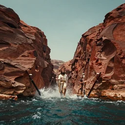 epic photo of moses parting the red sea, amazing quality, cinematic, 8 k 1 0 2 4 x 1 0 2 4