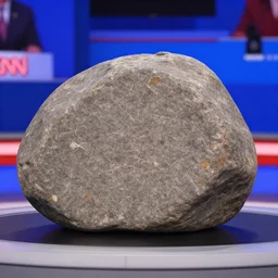 a rock stone debate on television, cnn