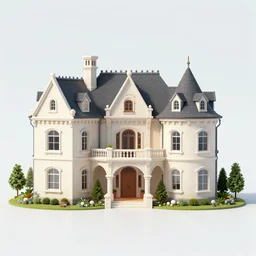 mansion in style of Day of the Tentacle