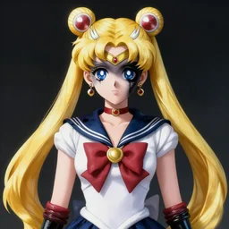 portrait of sailor moon wearing evil black oily tar by hr giger, greg rutkowski, luis royo and wayne barlowe, 8 k