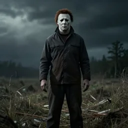 creepy photo of michael myers by Joshua Hoffine