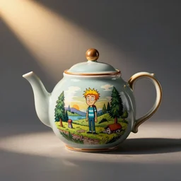 Strong Bad teapot, product photo