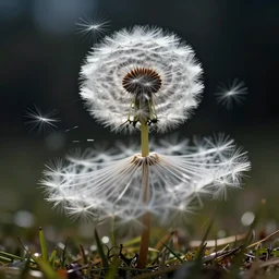 twirling like dandelion fluff