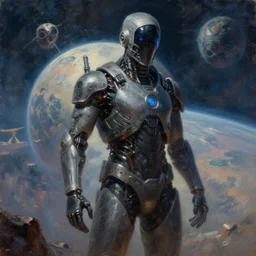 concept art of biohacker in a planet, cinematic very long shot, oil painting by jama jurabaev, extremely detailed, brush hard, artstation, high quality, brush stroke