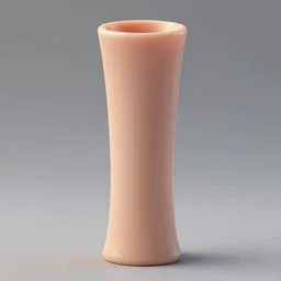 3d primitive tube shape, texture-mapped with pale peach-colored human skin, straight smooth vertical , highly realistic, Surface Painter, 4k, Renderman