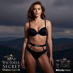 Mary Elizabeth Winstead modeling for Victoria Secret, (Sony a7R IV, symmetric balance, polarizing filter, staggered depth, HDR, Lightroom, Dolby Vision)