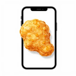 an iPhone chicken nugget