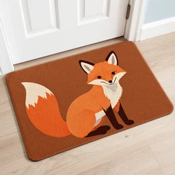 a fox themed doormat
