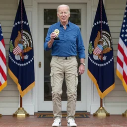 award-winning photo of Joe Biden wearing cargo pants