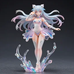 james jean isolated vinyl figure voluptuous harajuku magical girl character design, figure photography, dynamic pose, holographic undertones, motion shapes color design, glitter accents on figure, anime stylized, sharp focus, accurate fictional proportions, high delicate defined details, ethereal lighting, editorial awarded